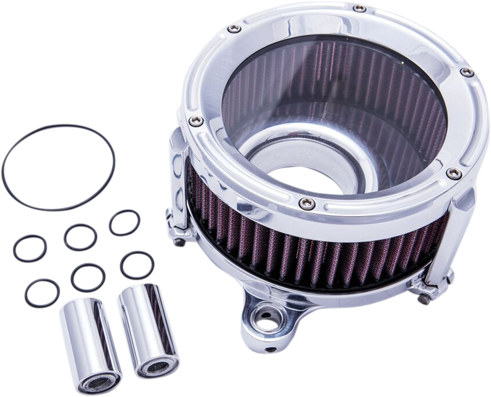 TRASK - Assault Air Cleaner - Chrome - Throttle By Wire