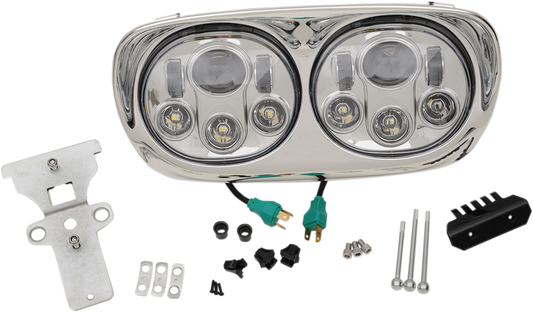 HEADWINDS - 5.75" Headlight Assembly - 99-13 FLTR - Chrome